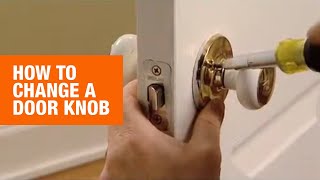 How To Change a Door Knob  The Home Depot Canada [upl. by Dareece59]