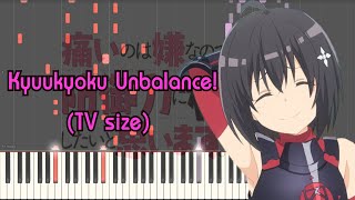 BOFURI OP  Kyuukyoku Unbalance TV size Piano Arrangement [upl. by Frantz58]