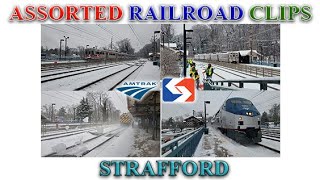 2 Strafford Snow Show  Amtrak SEPTA PaoliThorndale Line [upl. by Lorenz116]