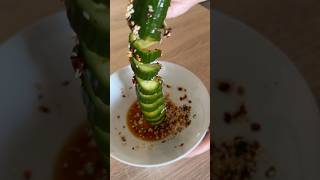 Spicy Spiral Cucumber Salad cucumbersalad veganfood [upl. by Assyral]