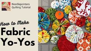 How to make Fabric Yo Yos [upl. by Eetnod]