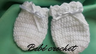 MANOPLAS TEJIDAS A CROCHET 0 a 3 meses [upl. by Aruol]