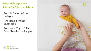 Ihr Baby richtig pucken – Privatklinik Goldenes Kreuz [upl. by Nedgo]