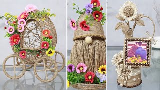 Surprise That These 5 Jute Showpiece Craft Ideas Are Made Out of Scrap [upl. by Amapuna14]