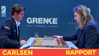 Magnus Carlsen 2823 vs Richard Rapport 2708  GRENKE Chess Classic and Open 2024R6 [upl. by Yumuk487]