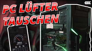 PC LEISER MACHEN I Gehäuselüfter austauschen  Lüfterkurve Tutorial Deutsch [upl. by Havstad]