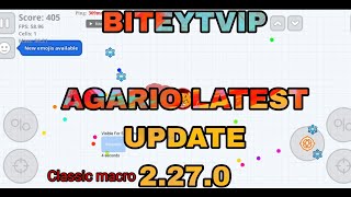 AGARIO LATEST UPDATE 2270 BITEYTVIPX 75  CLASSIC MACRO  LAG FIXES  CRASH FIXES [upl. by Aihsi93]