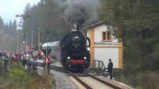 Bau und Einweihung der Fahrzeughalle für den Altenberger Wagen in Bärenstein 2006mpg [upl. by Nylidnam]