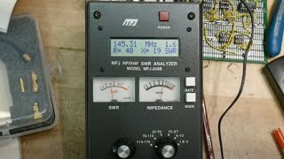 1089 MFJ259B antenna analyzer teardown and turn on [upl. by Sundstrom]