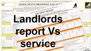 LANDLORDS REPORT Vs GAS APPLIANCE SERVICE a gas tutorial on what is the difference between them [upl. by Weywadt]