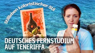 Deutsches Fernstudium Malen im Ausland mit SGD Acryl Stillleben koloristisch [upl. by Rainie545]