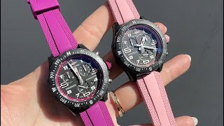 UNBOXING Breitling Endurance Pro 38 Purple Pink Blue Red White [upl. by Betthezul]