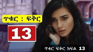 ጥቁር ፍቅር ክፍል 13  Tikur Fikir part 13 [upl. by Tillio725]