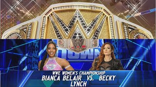 BIANCA BELAIR VS BECKY LYNCH C WWE SMACKDOWN WWE 2K24 TQSVERSE [upl. by Elyrad]