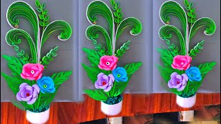 diy crafts with paper 😳 home decoration ideas  beautiful paper flower [upl. by Neiluj706]