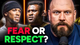 Joshua vs Ngannou Face Off Reaction [upl. by Benjy]