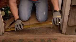 How to Install a Standard Door Threshold [upl. by Yeldar250]