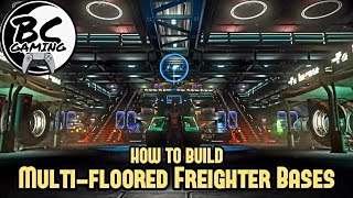 No Mans Sky How to Build Multi Floored Freighter Rooms [upl. by Perron220]