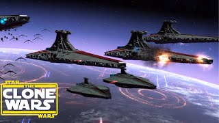 Epic Star Wars Empire at War Space Battles  Massive Cinematic Clone Wars Battle [upl. by Aviva]