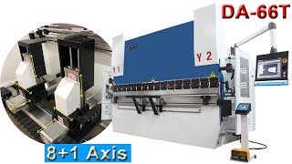 CNC Press Brake With DA66T HARSLE hydraulic bending machine with 6Axis backgauge [upl. by Aidnis]