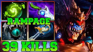 Rampage  39 Kills Slark Dota 2  Dota 2 Slark Safelane Carry Meta Pro Gameplay Build Guide 735 [upl. by Anestassia752]