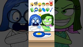 Blue vs Green Emoji Eating Challenge [upl. by Aramois949]