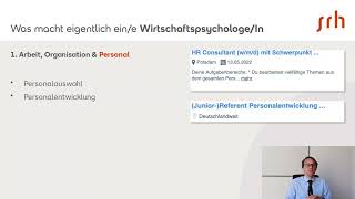 Was macht eigentlich ein WirtschaftspsychologeIn [upl. by Tella464]