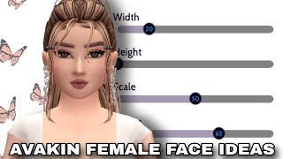 Avakin Female Face Ideas  Avakinlife Face Ideas  Avakinlife Face Creation [upl. by Lleznov]