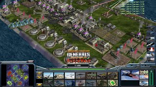 Usa Laser General  Command And Conquer Generals Shockwave  1 vs 5 Generals  Upgrade Complete [upl. by Boelter775]