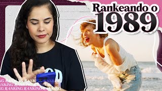 RANKEANDO AS MÚSICAS DO 1989 TAYLORS VERSION  TAYLOR SWIFT [upl. by Raffaj]