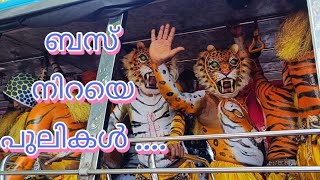 ബസ് നിറയെ പുലികൾ Viyyur Desham Pulikkali Sangam [upl. by Heins]