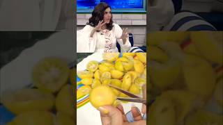 😮NIDA Yasir ne lemon 🍋 k chilky Ki recipe bta dihow to make lemon acharshortsyoutubeshortsviral [upl. by Rabbaj656]