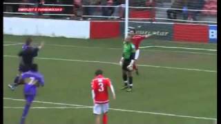 Fastest Red Card ever in Football Preston Edwards  Ebbsfleet United 03 Farnborough [upl. by Rawde952]