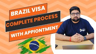 Brazil Visa Complete Information With Appiontment in Hindi  All New Updates 20242025 [upl. by Fital]