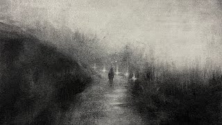 HOW TO DRAW A MOODY CHARCOAL LANDSCAPE [upl. by Nekciv]