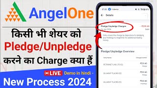 Angel one pledgeUnpledge charge  Angel one me Pledge karne ka charge  Pledge charge in angel one [upl. by Akkina]