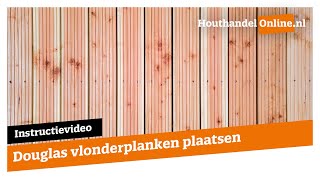 Douglas vlonder planken plaatsen — Houthandelonline 14 [upl. by Mcdougall]