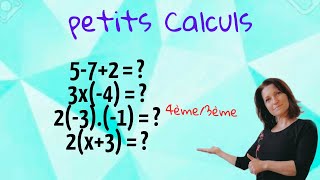 Petits calculs Mathématiques collège niveau 4ème [upl. by Sudderth]