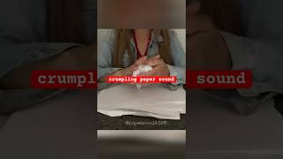 crumpling paper ASMR asmrpaper asmr papersounds [upl. by Ahsitaf]