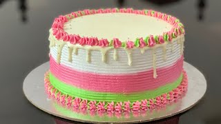 Short cake recipeThree layer creamy cassata cake [upl. by Rutherford]