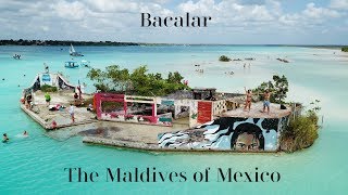 Van Life in Bacalar  The Lagoon of 7 colours Canal de los Piratas  Mexico [upl. by Marve566]