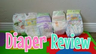 Diaper Review 2016  Huggies Pampers amp Luvs [upl. by Surdna954]