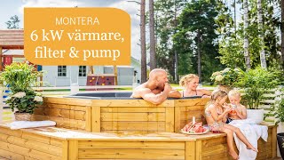 Montera balboa 6 kW värmare filter och pump  2021 [upl. by Janella]