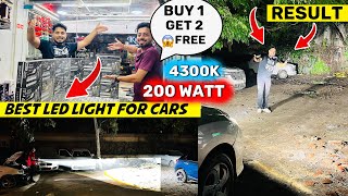 Best Led Light For Cars 200Watt Led 🔥😱 4300K Warm White Buy 1 Get 2 Free Led Light For All Cars [upl. by Dal]