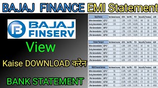 Bajaj Finance ka Statement Kaise Check Karen Bajaj App Se [upl. by Martens]