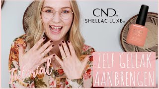 Tutorial ZELF GELLAK aanbrengen  CND Shellac review  Wil amp Tien [upl. by Akcir]