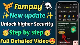 Fampay new update 😱 Fampay unlock higher security update  Fampay video kyc kaise kare new update [upl. by Thetisa]