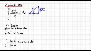 Sustitucion trigonometrica [upl. by Aseen]