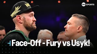 🥊💥 Tyson Fury amp Oleksandr Usyk face off FuryNgannou 🇸🇦 [upl. by Feingold619]