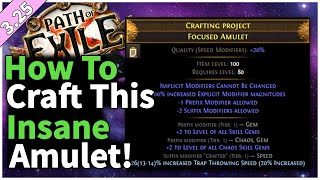 How To Craft a GG 2 Spell Hexblast Amulets  PoE 325 Settlers of Kalguur [upl. by Amol]